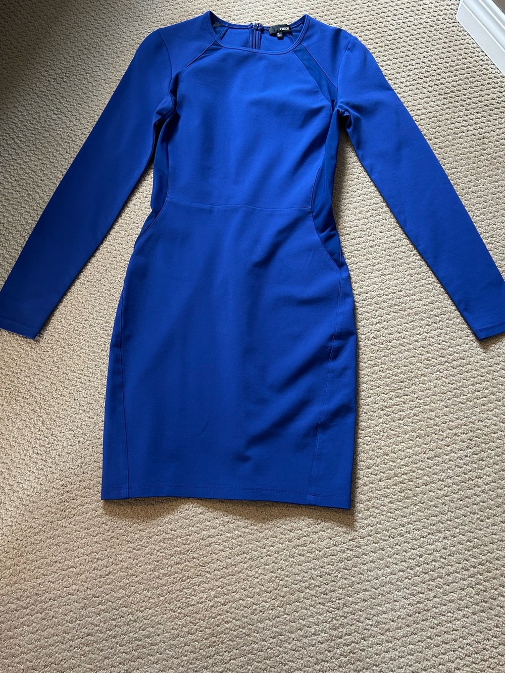 Wilfred Free Long Sleeve Blue Dress
